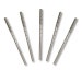 GLS-901, 5pcs Set of 1.5 mm Diameter Grit 100 Diamond Coated M2 Twist Drill Bits For GLASS 