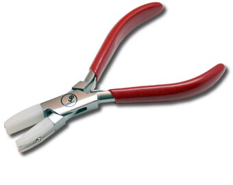 BIJ-722, Double Nylon Covered Flat Jaw Pliers With 10mm Wide Plastic Jaws