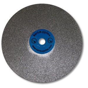 GLS-475-P, KENT 6 inch Diameter Electroplated Diamond Coated Flat Lap Disc Lapidary Grinding Polishing Disc
