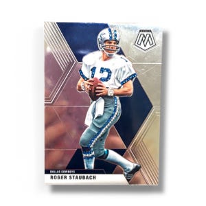 Tarjeta de fútbol adornada de Roger Staubach - Dallas Cowboys