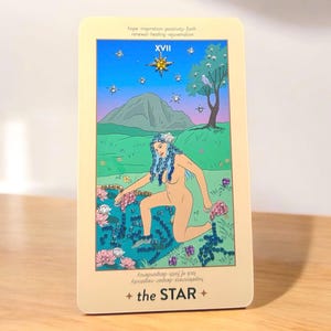 Der Stern - Verschönerte Tarotkarte (Neoteric Feminine Deck)