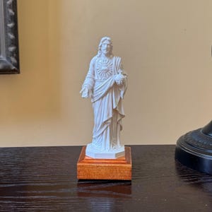 Heiliges Herz von Jesus Christus Statue Unser Herr Christliche Geschenke Hausaltar Katholisches Kunstgeschenk für Haus (6,5 Zoll)
