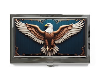 Business Card Holder, Elegant Eagle Professional Card Case, Corporate Gift, Desk Organizer, Office Accessories, Business Gift