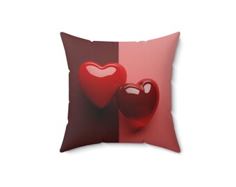 Almohada decorativa con forma de corazón romántico para el hogar, regalo de boda, día de San Valentín, cojín suave, acogedor acento para sala de estar, temática de amor