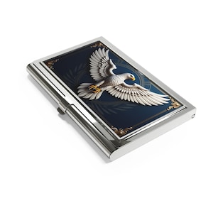 Elegante adelaar-visitekaarthouder, professioneel accessoire, cadeau voor ondernemers, zakelijke evenementen, kantoorinrichting, stijlvolle presentatie