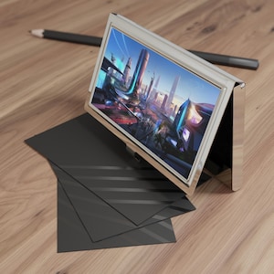 Porta biglietti da visita in metallo futuristico, elegante accessorio da ufficio, regalo per professionisti, accessorio essenziale per il networking, decorazione da scrivania unica