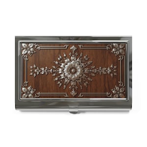 Eleganter Blumen Visitenkarten-Halter, professionelles Accessoire, Geschenk für sie, Büro-Schreibtisch-Dekor, Blumen-Schreibtisch-Organizer, Chefin Geschenk,