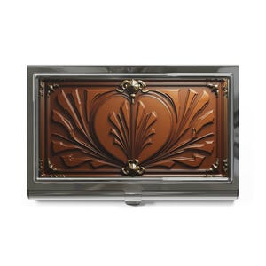 Leren visitekaartjeshouder, stijlvol kantooraccessoire, cadeau voor professionals. Elegant ontwerp, stijlvol cadeau voor zakenmensen, bureau