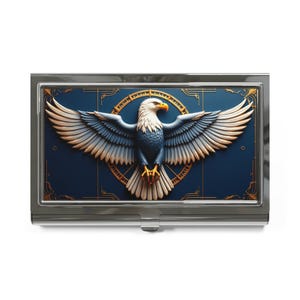 Adler Visitenkartenhalter, Elegantes Professionelles Accessoire Geschenk Organizer Schreibtisch Display Büro Schreibtisch Dekor, Bürogeschenk für Mitarbeiter Chef,