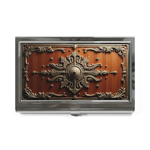 Elegant Vintage Business Card Holder - Professional Use, Stylish Office Accessory, Networking Essential, Gift Idea, Desk Decor