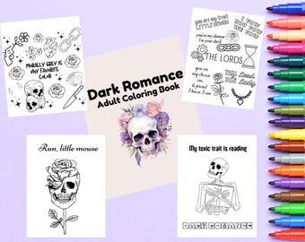 Dark Romance Coloring Book: Passion, Mystery, and Shadows