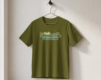 Alhamdulillah Dankbaarheid T-shirt, Islamitisch Unisex T-shirt, Eid Ramadan Cadeau