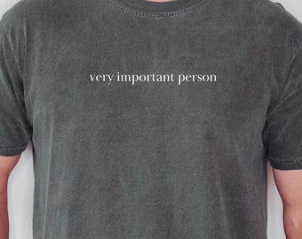 Comfort Colors VIP T-shirt, Funny Minimalist Graphic Tee