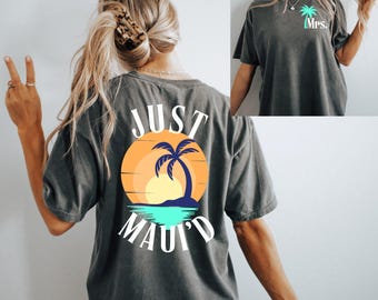 Comfort Colors Just Married Maui Honeymoon T-Shirt