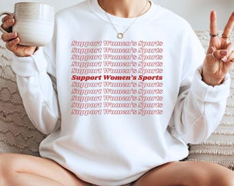 Sweat-shirt de sport Support pour femme, col rond féministe