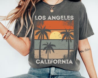 Los Angeles Comfort Colors Tee, Vintage California Streetwear Shirt