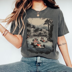 Retro Formula One Shirt, Comfort Colors Race Car Tee, F1 Gift for Him, Race Day T-shirt, Grand Prix Racing Tee shirt, Motorsport Merch
