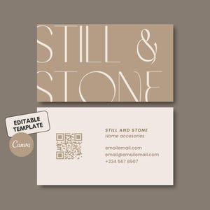 Editable Business Card Template | Canva Template | Instant Download | Customizable Printable Business Card