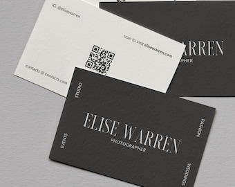 Custom Printed Business Cards – Clean, Minimalist Design with Personalization