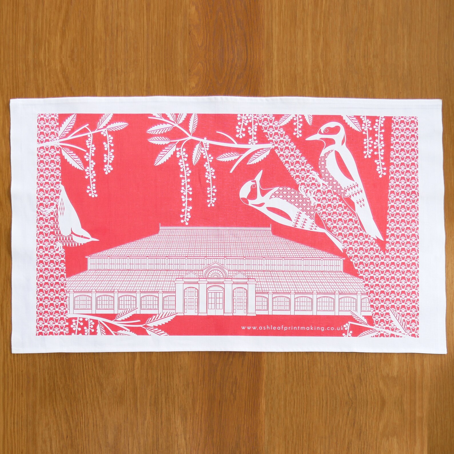 2 X Screen Printed Tea Towel Wall Art Hanger Offer Etsy