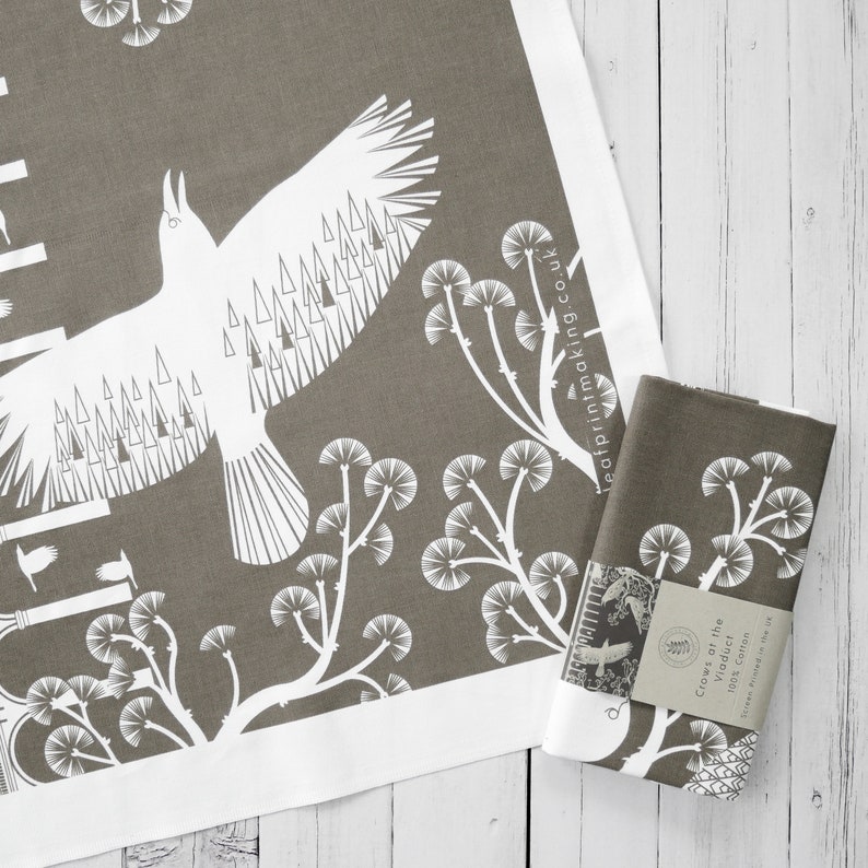 2 X Screen Printed Tea Towel Wall Art Hanger Offer Etsy UK