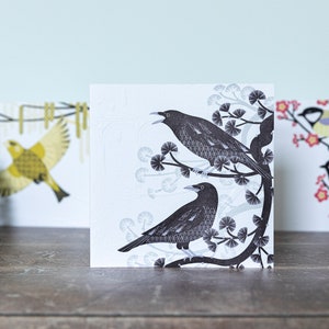 Carte de remerciement oiseau Carte de voeux Anniversaire