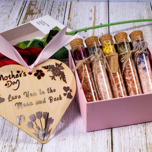 Custom Mother&#39;s Day Bath Salts Tube Bath Salt Bath Salt Bath Salt Favors Spa Gift Natural Soak Salt Tube Favors Bath Salt Gift Set Spa Gifts