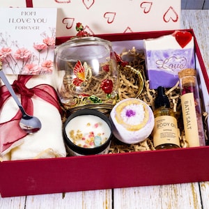 Care Package Gift| Relaxation Blanket Spa Gift Set| Lavender Rose| Self care Gift| Handmade Gift for her| Gift Baskets for Mother