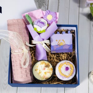 Premium Zodiac Spa Collection,Sunflower Gift Set for Women, Birthday Gift, Self-Care, Thinking of You, Recovery Care Box, Spa Gift Set
