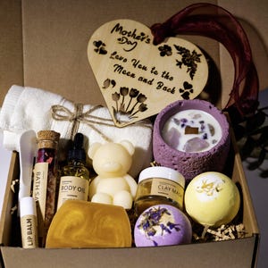 Personalized Mother&#39;s Day Gifts |Time to Relax Spa Gift Box for Her for Him| Gift Basket for Women| Care Package| Birthday Gift