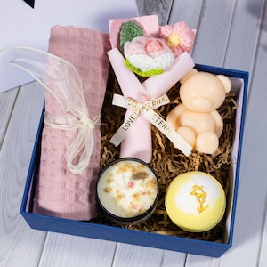 Spa-cadeaumand, geschenkdoos afstuderen, geschenkdoos zelfzorg, afstudeercadeau voor meisje, verzorgingspakket, bedankje, cadeau beste meisjes