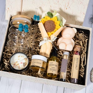 Personalized Pamper Gift Set for Birthdays, Mother’s Day, Gift for Her, Get Well Soon, Spa Gift Set, Thank You, New Mum, Self Care Box