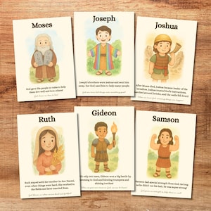 Old Testament Character Cards (Set of 20) - Printable image 4
