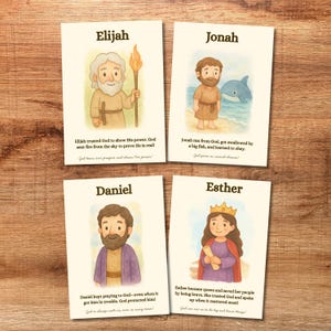 Old Testament Character Cards (Set of 20) - Printable image 6