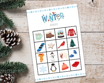 Winter BINGO (Set of 24) - Printable