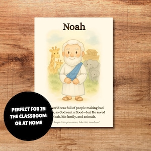 Old Testament Character Cards (Set of 20) - Printable image 7