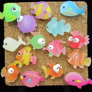 15 Tropical Fish Push Pins Ocean Beach Theme Classroom Decorations Summer Sea Decor Mix & Match Push Pins to Customize your Set