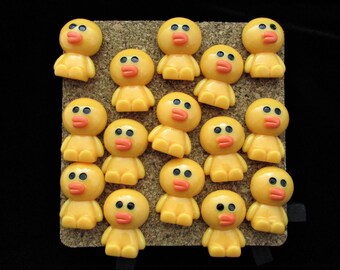 15 Sitting Duck Push Pins Christmas Gift Exchange Stocking Stuffer for Kawaii Lover, Back To School Bulletin Board Gift for Student Teachers
