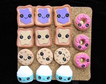 Push Pins Thumb Tacks Cookies Resin Oreo/Wafer/Choc ChipNovelty Decorative New 6 