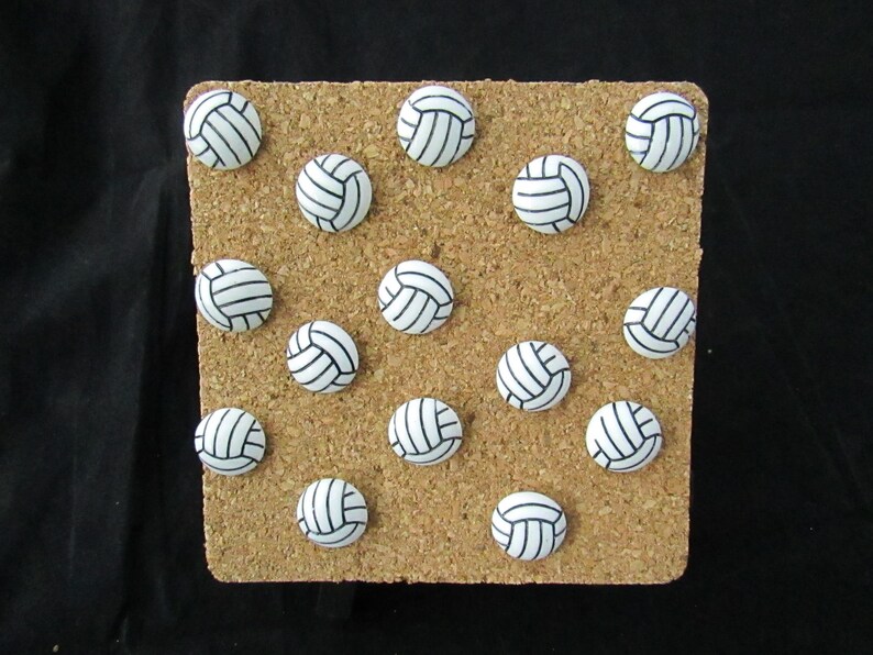 Volleyball Push Pin Set of 15 Etsy