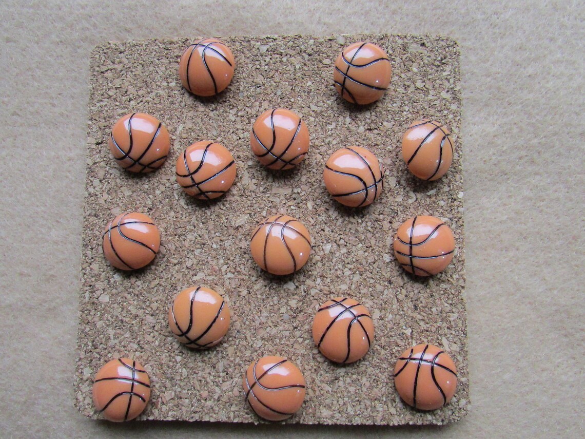 Basketball Push Pin Set of 15 March Madness Sports Room Etsy