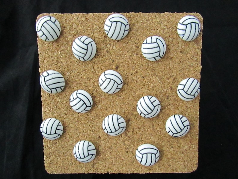 Volleyball Push Pin Set of 15 Etsy