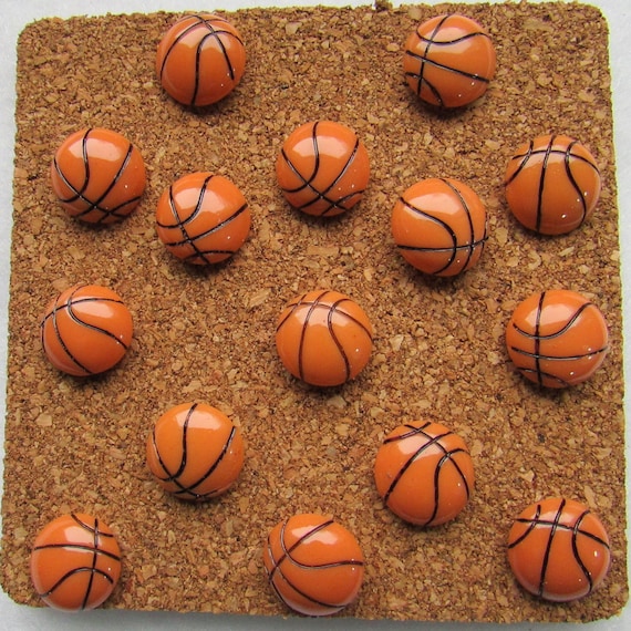 Basketball Push Pin Set Of 15 March Madness Sports Room Etsy