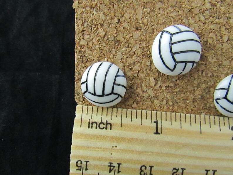 Volleyball Push Pin Set of 15 Etsy