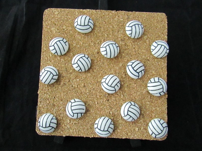 Volleyball Push Pin Set of 15 Etsy