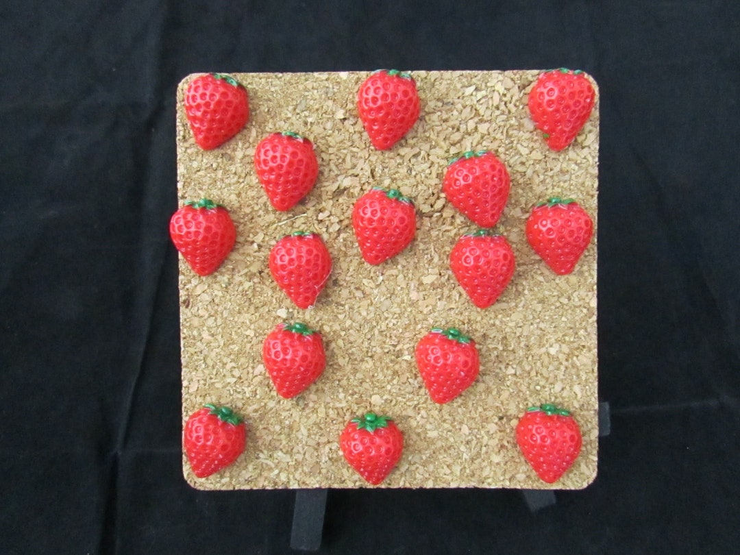 15 Strawberry Push Pin Sets Home School Office Supplies - Etsy