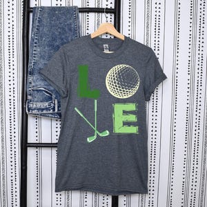 I Love Golf Shirt | Funny Golfing T-shirt | Shirt for Golfer | Premium Men&#39;s Women&#39;s Unisex Adult Shirt | Golf Shirt | Golfing Tee