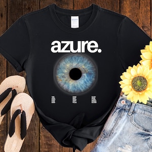 Azure Eye Shirt, Cool Shirt, Creative Tshirt, Eyeball Shirt