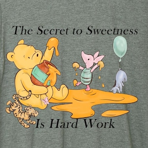 Winnie the Pooh Tee | Classic Pooh Bear T-shirt | Hundred Acre Wood Shirt | Cartoon Character Top | Cute Gift for Disney Fans