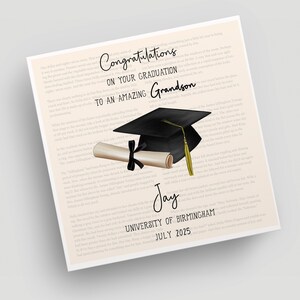 Personalised Graduation Card | Graduation Greetings Card | Student Card | Congratulations Card | Celebration Card | Graduation 2025